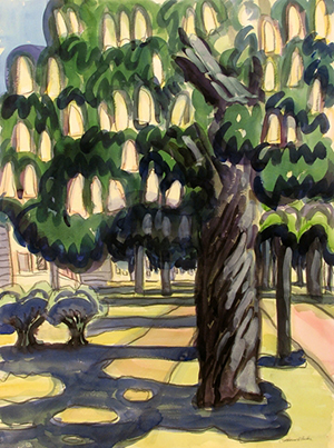 Chestnut Shadows, Linwood Ave by Catherine Burchfield Parker