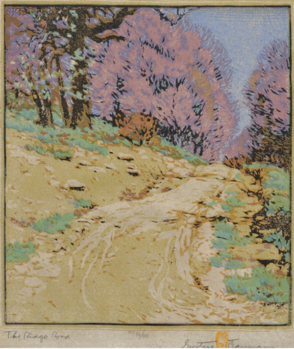 Gustave Baumann - Print - The Ridge Road
