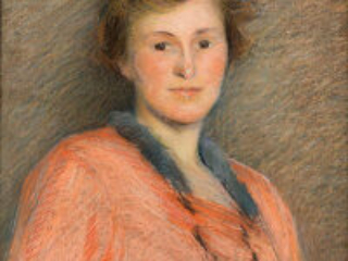 Gertrude Nason- Farm, pastel